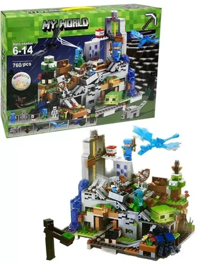 Конструктор Майнкрафт Горная пещера 760 деталей