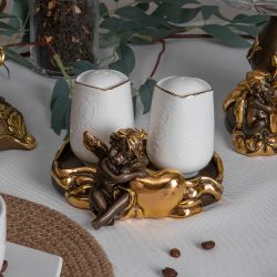 Подставка под специи Ангел с сердцем Бронза