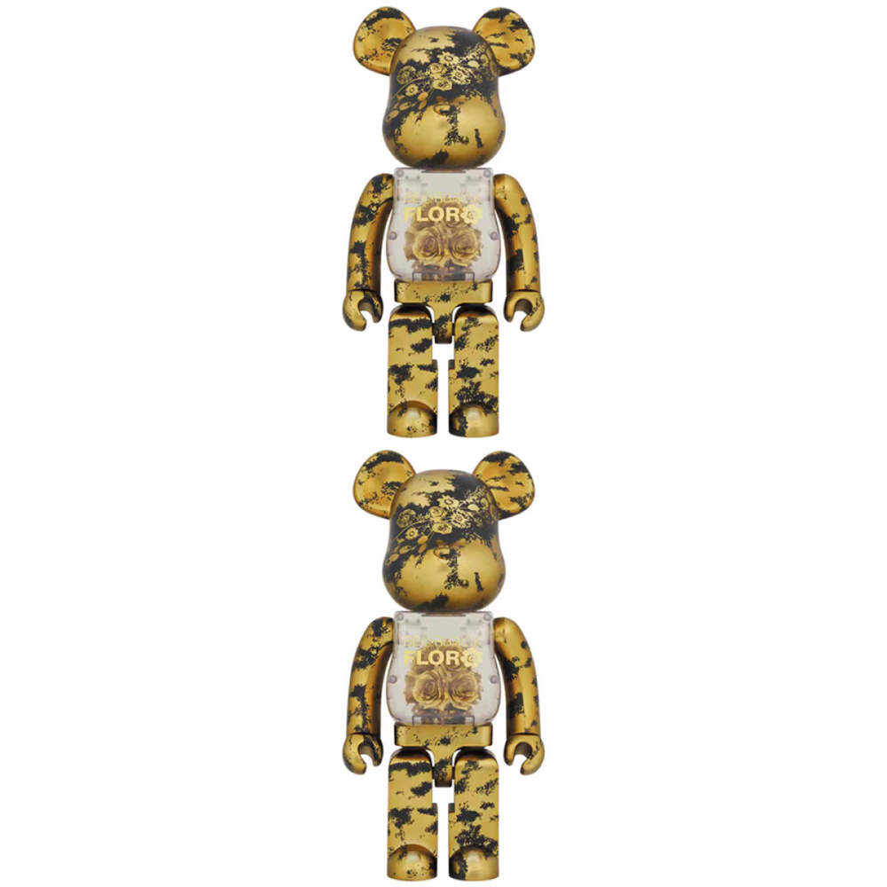 Дизайнерские игрушки BE@RBRICK x MAMES 1000% FLOR@ GOLD 70cm, BE@RBRICK-2401-0043