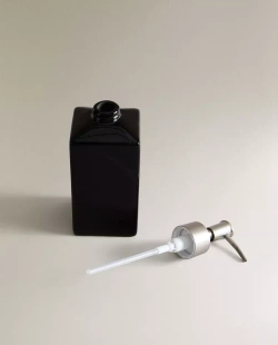 ZARA HOME БЛЕСТЯЩИЙ ДОЗАТОР ДЛЯ МЫЛА ИЗ ФАЯНСА, ЧЕРНЫЙ