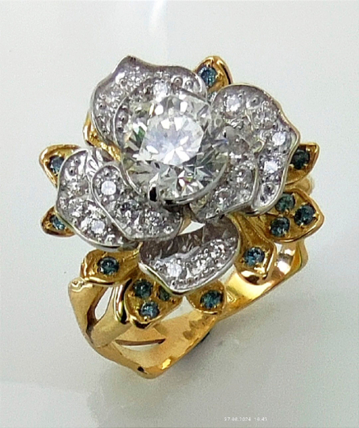 Кольцо Эстерелла золото 750, бриллианты