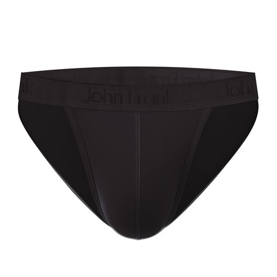 Мужские трусы танга черные JOHN FRANK JFBMODNABKN01