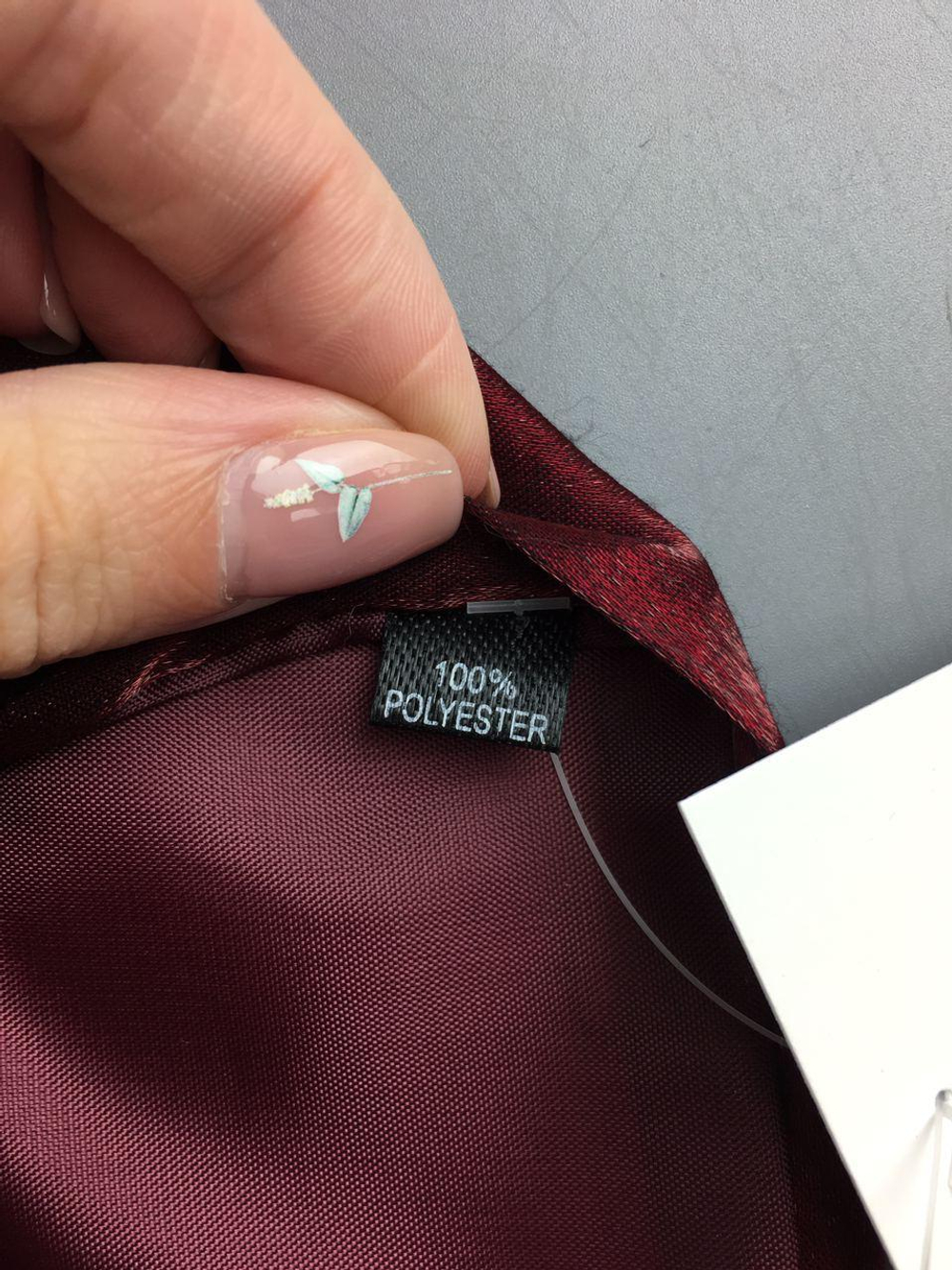 Галстук бордовый