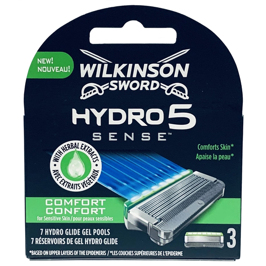 Кассеты (сменные лезвия) Wilkinson Sword Hydro5 SENSE comfort 3 шт