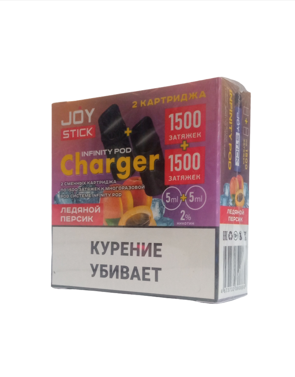 Картридж Joystick Infiniti POD Charger Ледяной персик (2 шт.) [M]
