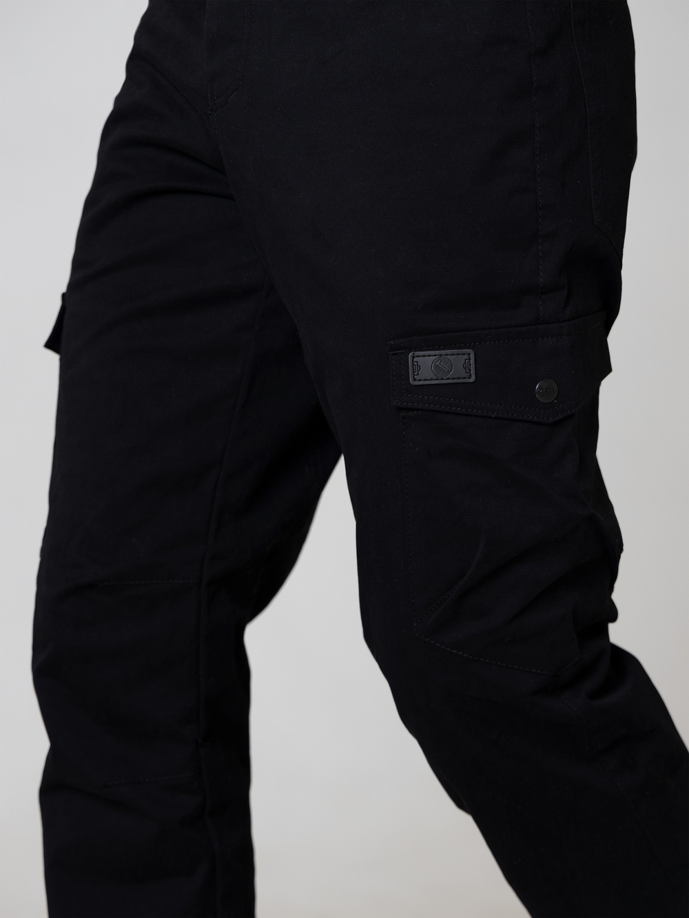 Брюки карго мужские утепленные Город Горький черный