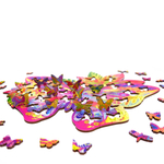 Деревянный пазл Wood Trick Драгоценная бабочка (36x28 см)