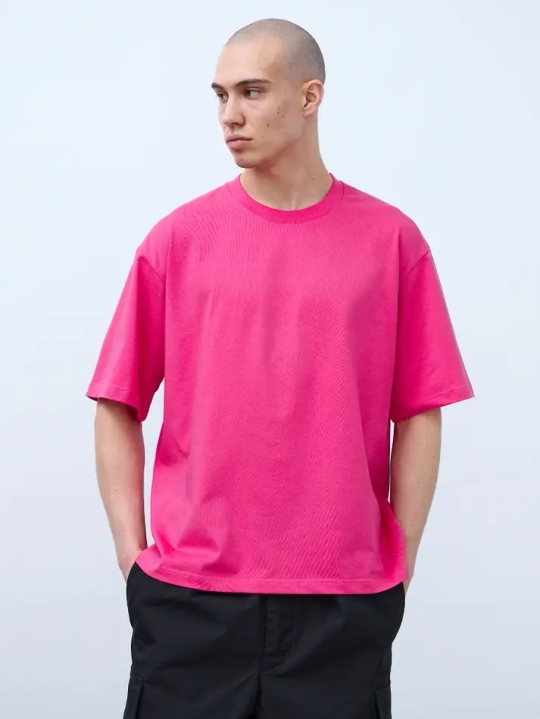 Футболка оверсайз (фуксия) 230 г