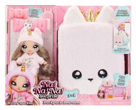 Кукла Na! Na! Na! Surprise - Игровой набор Cветло-розовый рюкзак с единорогом + модная кукла 592358