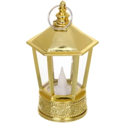 Сувенир с подсветкой «Сказочный фонарь» 5,1*13 см, Золото