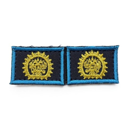 Петлицы якк синий фон