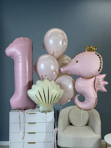 Морской конек, набор шаров