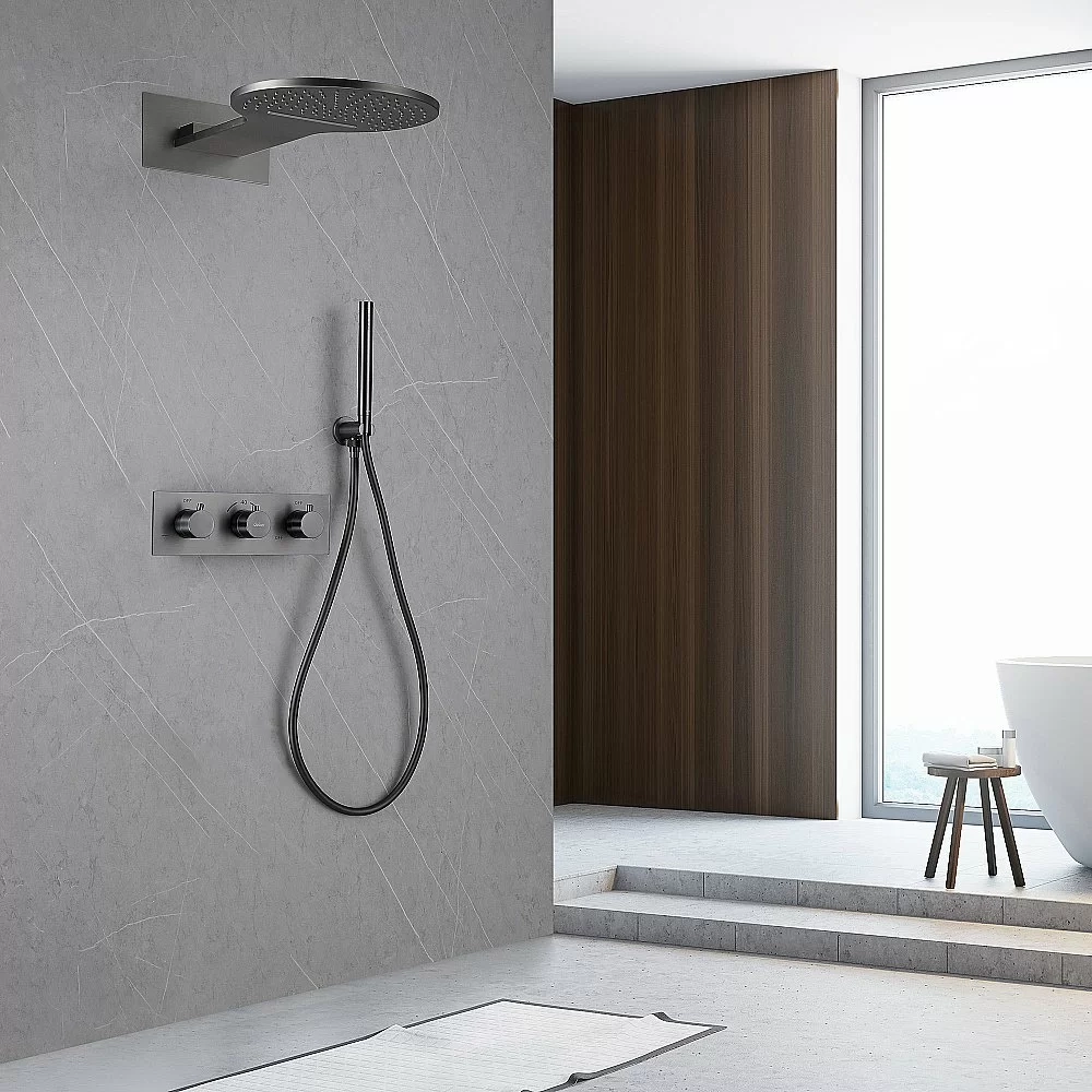 Душевая система ABBER Wasser Kreis AF8151NG никель