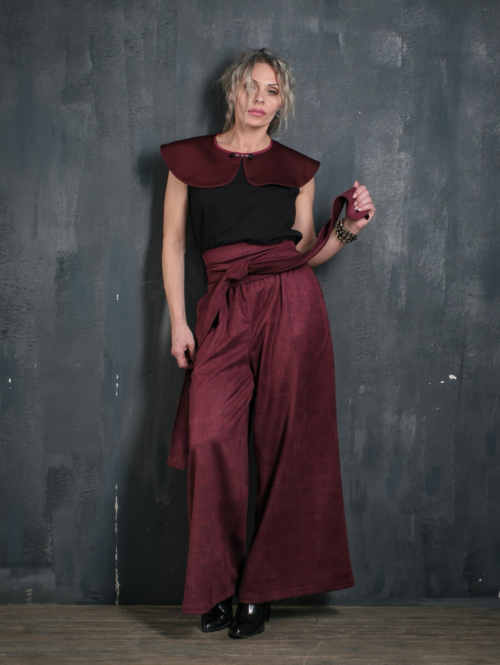 Палаццо  + кушак/ клетка Бордо