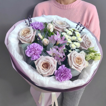 Букет в сиреневой гамме