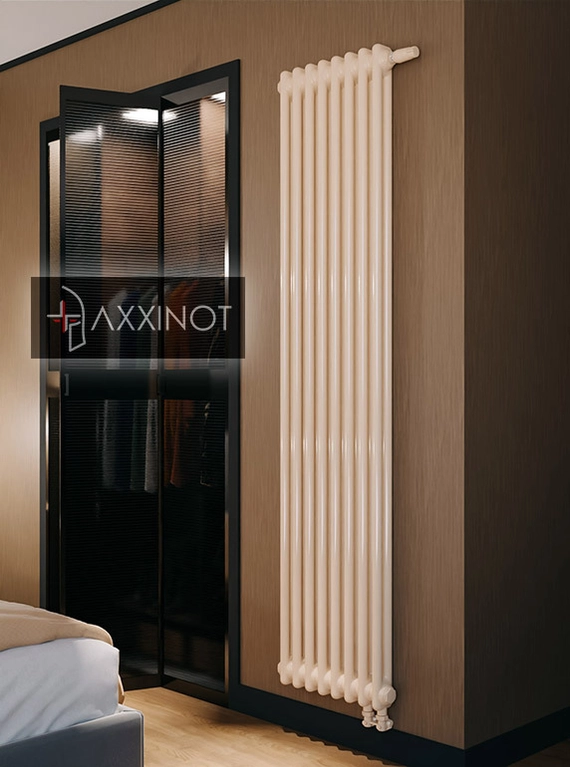 Axxinot Sentir 2120 - двухтрубный трубчатый радиатор высотой 1200 мм, нижнее подключение с термовентилем