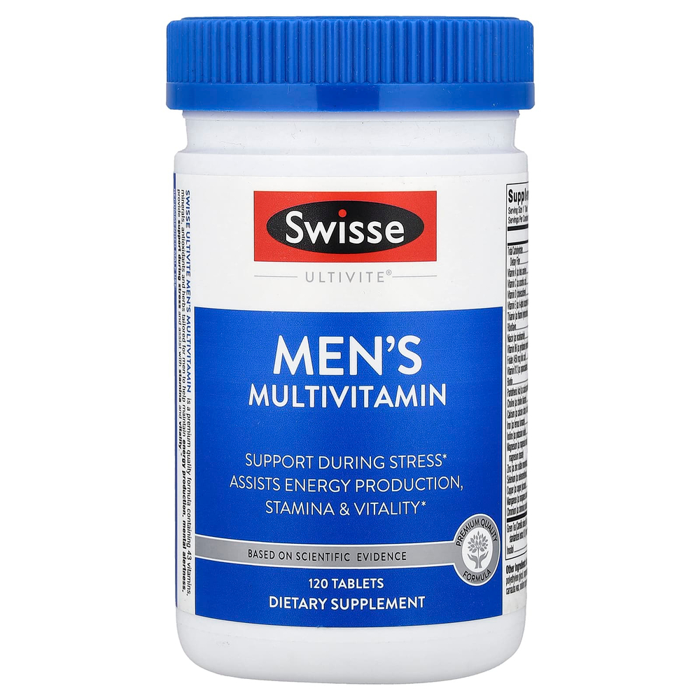 Swisse, Ultivite®, мультивитамины для мужчин, 120 таблеток