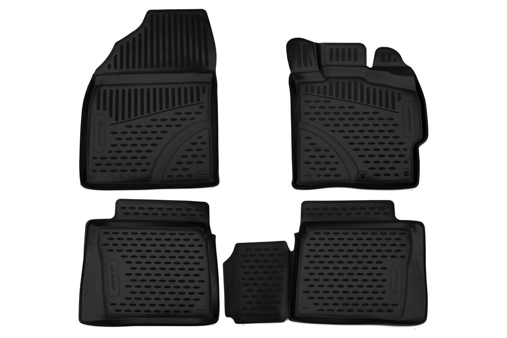 Коврики Standard, 3D в салон TOYOTA Prius 30, 2009-2015, правый руль, 4 шт. (полиуретан, чёрные) Element.ELEMENT3D48134210