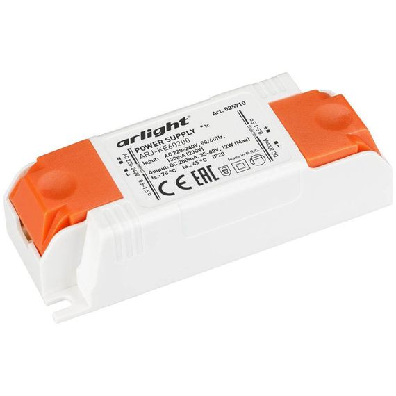 Блок питания Arlight ARJ-KE60200 60V 12W IP20 0,2A 025710