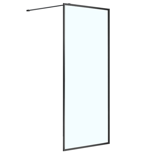 Душевая перегородка Azario RICHMOND Walk-in 1000х2000, прозрачное стекло 6 мм, цвет профиля черный (AZ-NAG 6310 1000 Black)
