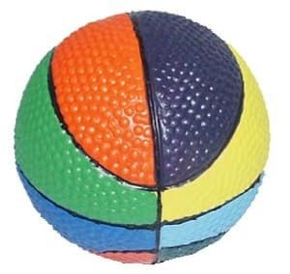 ИГРУШКА ИЗ ЛАТЕКСА "МЯЧ РАЗНОЦВЕТНЫЙ" 7см RJP0028