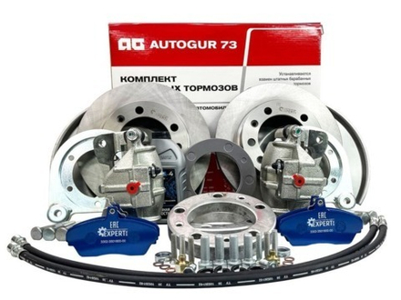 Дисковые тормоза УАЗ на военный (редукторный) передний мост