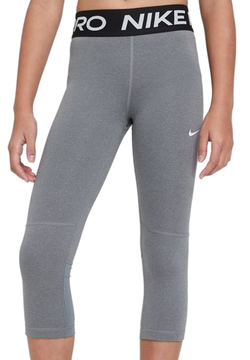 Штаны для девочки теннисные Nike Pro Capri G - carbon heather/white
