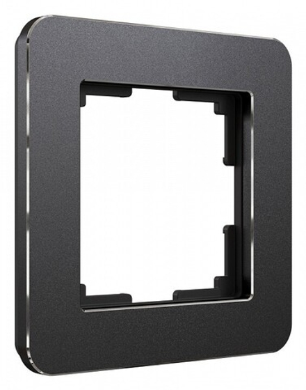 Рамка на 1 пост Werkel Platinum (черный алюминий) W0012608
