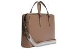 COACH Graham Pebbled Leather Laptop Bag, Crossbody Bag, Briefcase Large Men"s Khaki