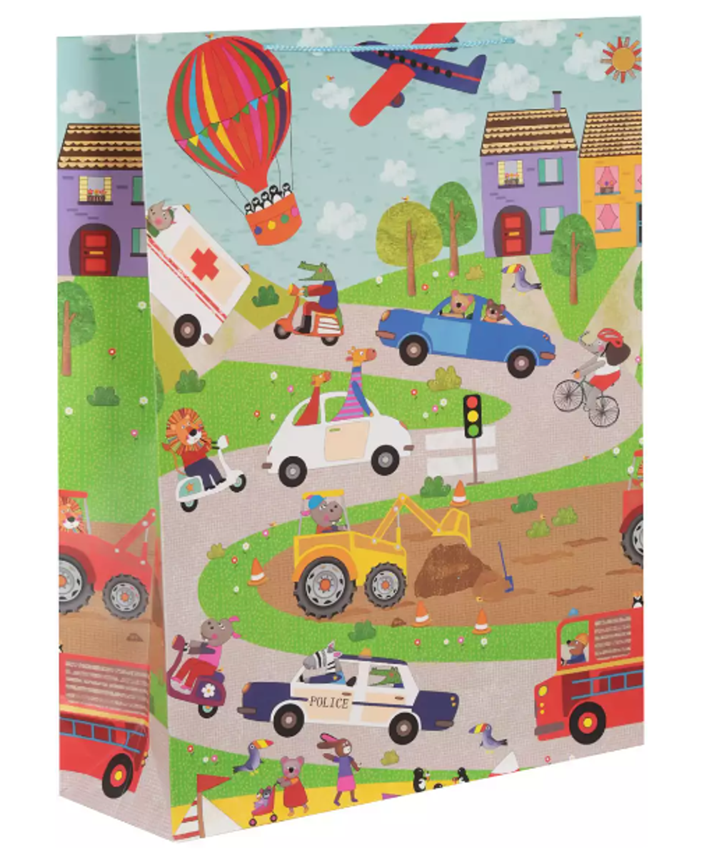 Пакет подарочный Город 72х51х18см.