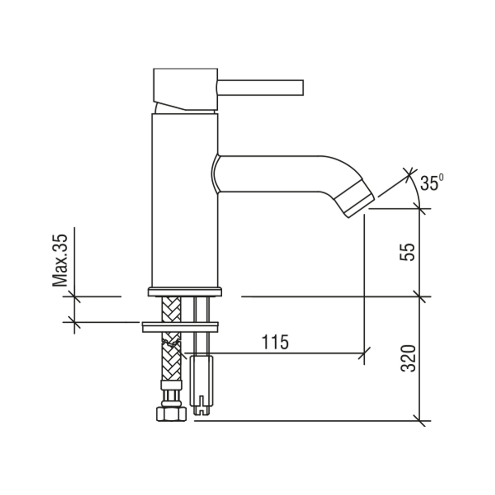 Смеситель для раковины LAPARET MINILIADA N2011702LPT