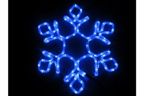 LED-XM(FR)-2D-CK012-B-24'' Снежинка синяя 60.5х52см