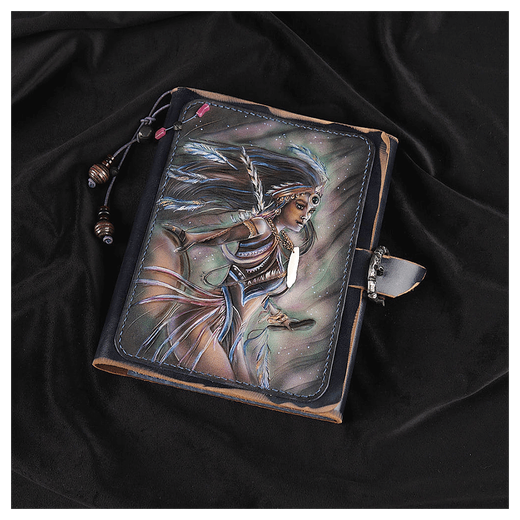 Кожаный ежедневник «Шаманка» черный