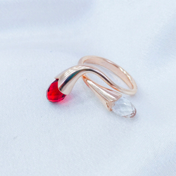 "Пломбир" кольцо в золотом покрытии из коллекции "Десерт" от Jenavi