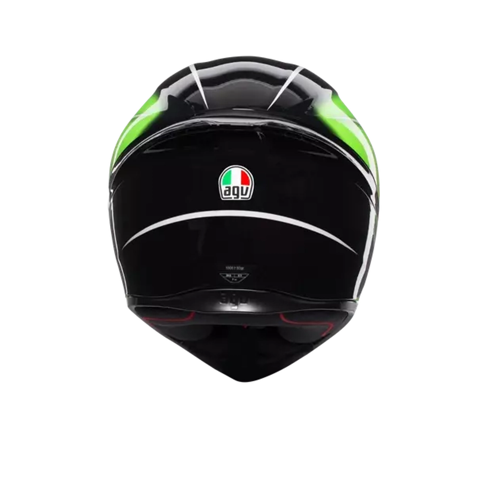 AGV K-1 QUALIFY Multi PLK Black/lime