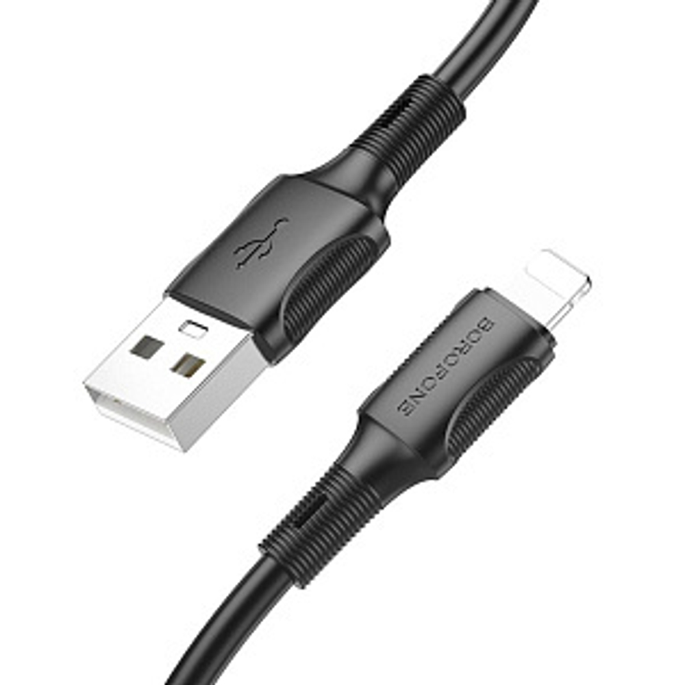 Кабель USB - Lightning BOROFONE BX80 (черный) 1м