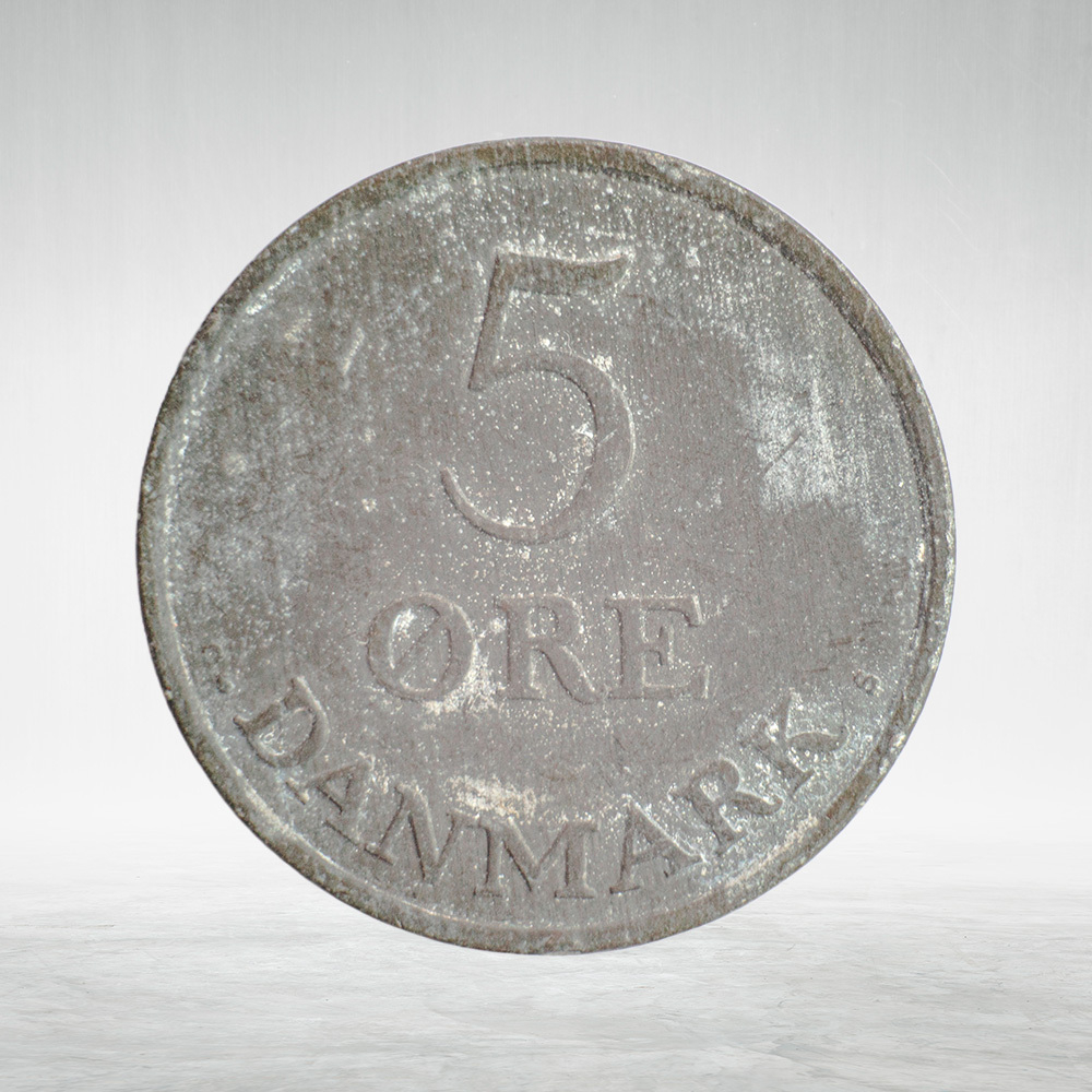 Denmark, 5 Øre - Frederik IX, 1957, F