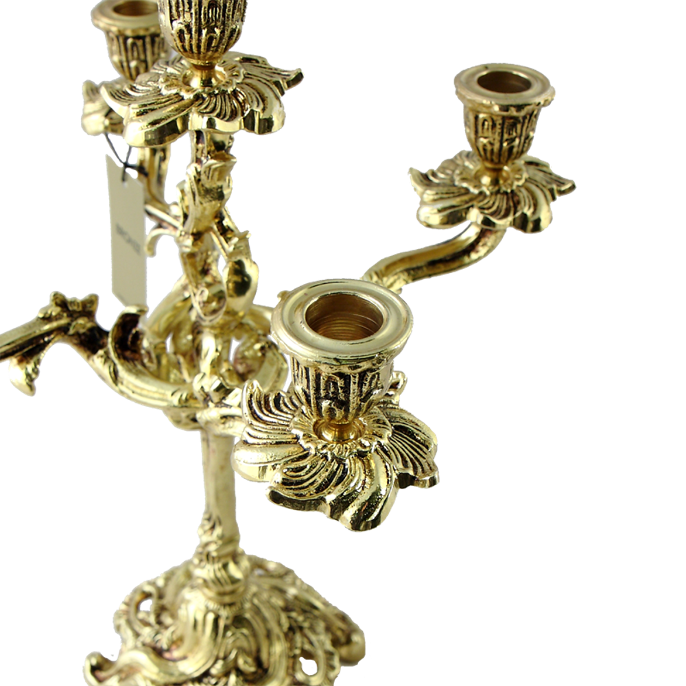 Bello De Bronze Каминные часы с канделябрами "Долфин"