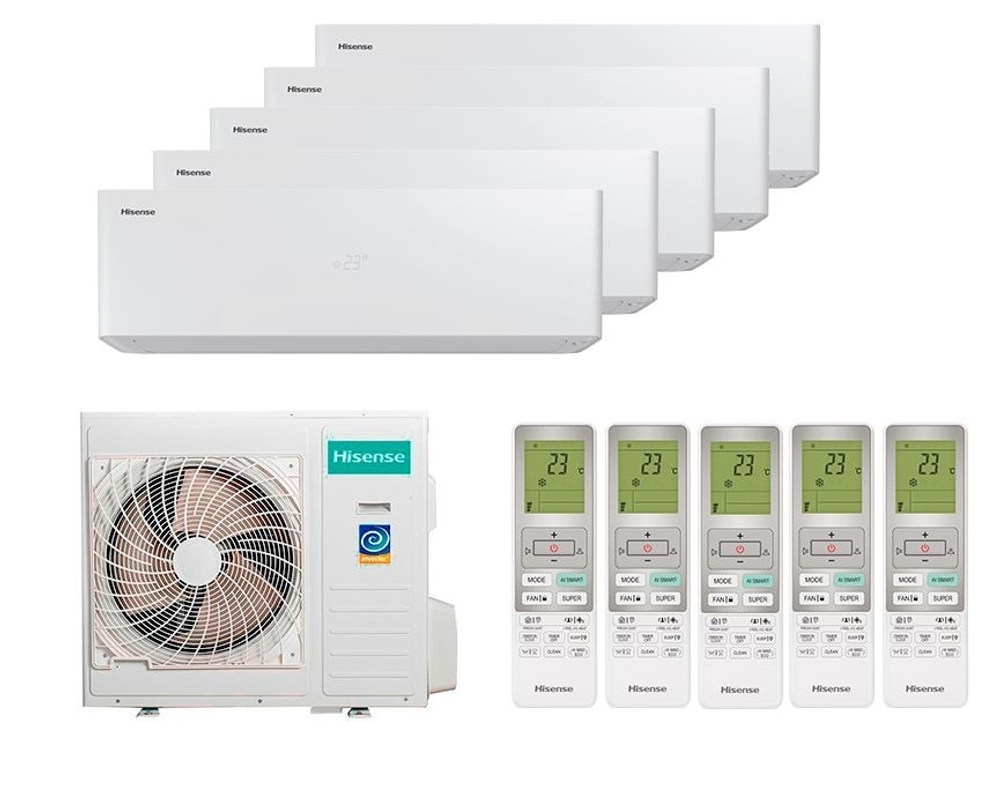 Мульти-сплит система Hisense на 5 комнаты (25+25+25+25+25)VISION PRO SUPERIOR
