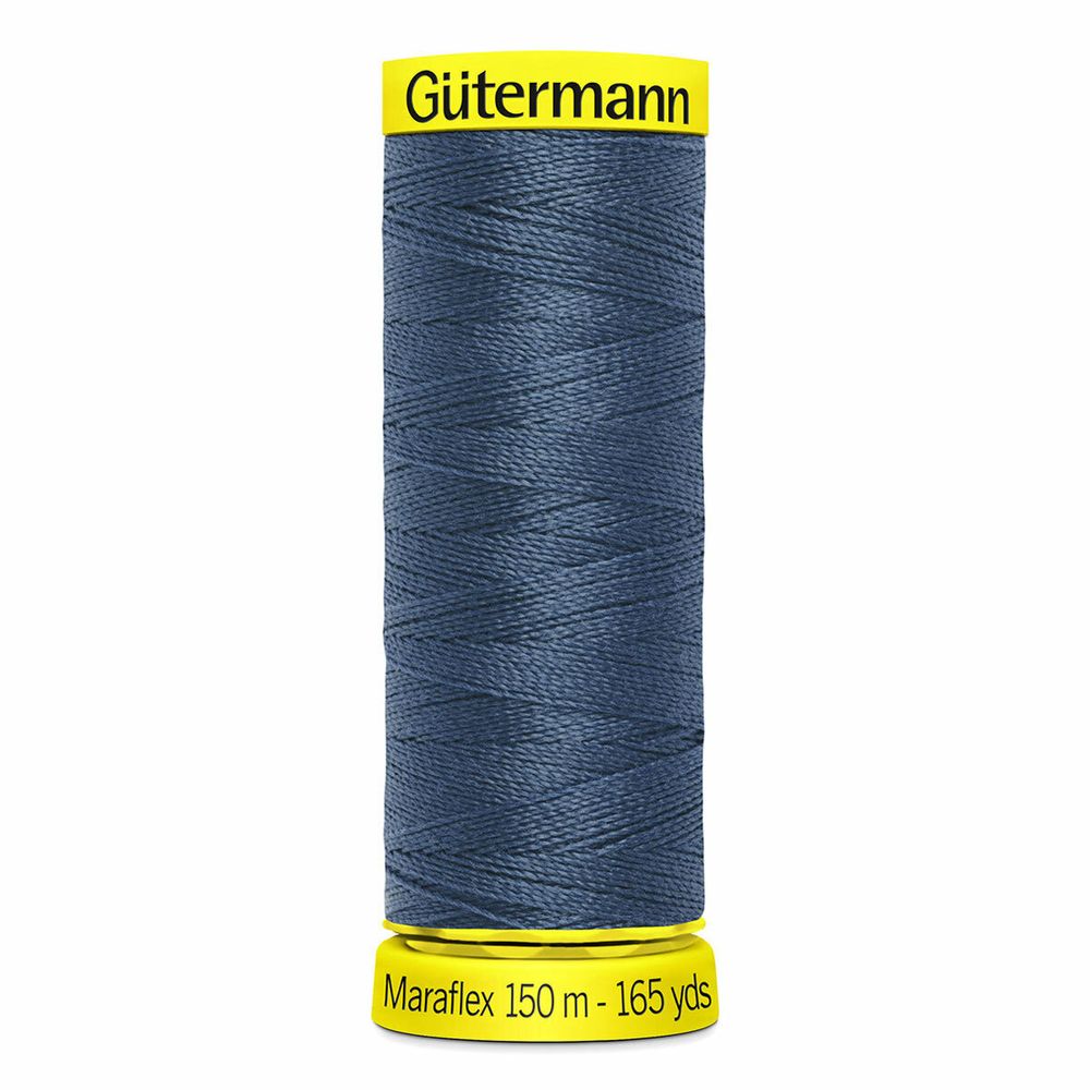 Нитки для трикотажа Gutermann Maraflex 120 (150 метров), 5 кат. | 435 зелено-синий