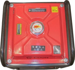 Генератор бензиновый инверторный EDON PT-3800 (3.2 кВт, 2 розетки, ручной запуск, бак 8 л, счетчик моточасов, USB, выход 12В, медная обмотка) / бензогенератор / резервный источник питания