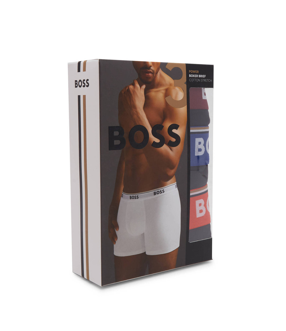 Трусики-боксеры 3шт. BoxerBr 3P Power BOSS BLACK - черный(50499441)