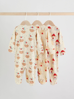 Комбинезон / Cлип для малышей Next AN4-335, 3 шт., Бежевый