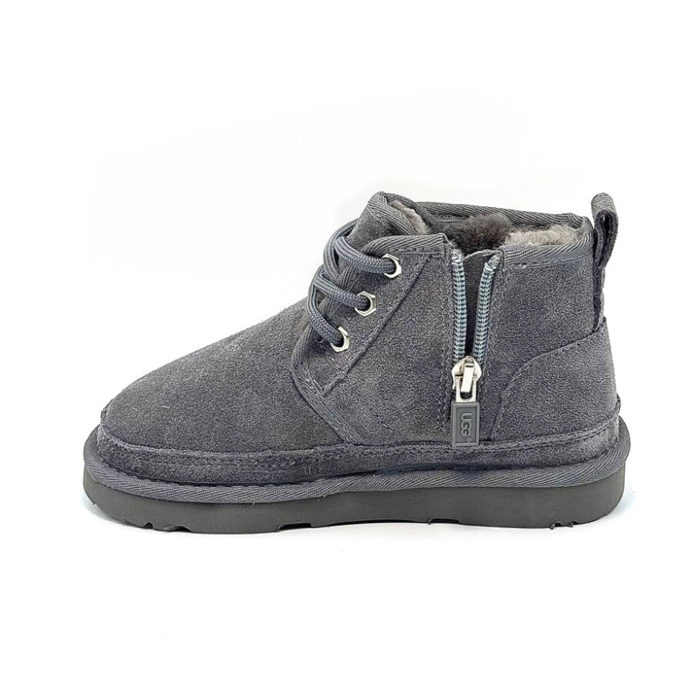 Ugg Kids Neumel Zip Leather "Grey"