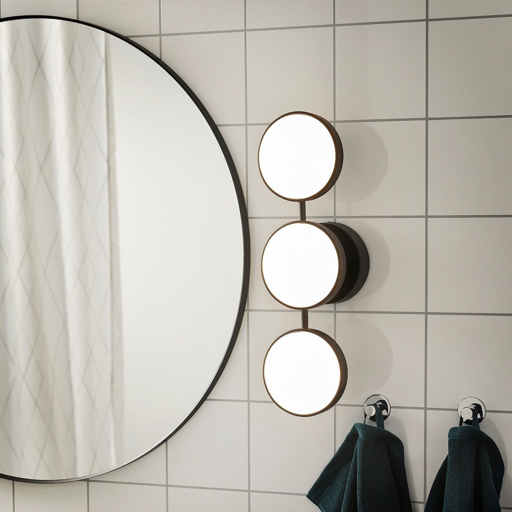 Настенный светильник IKEA KABOMBA (КАБОМБА), Черный, 47x14 см