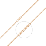 Цепь из красного золота (плетение двойной ромб) Артикул: 21-0303-030-1110-17