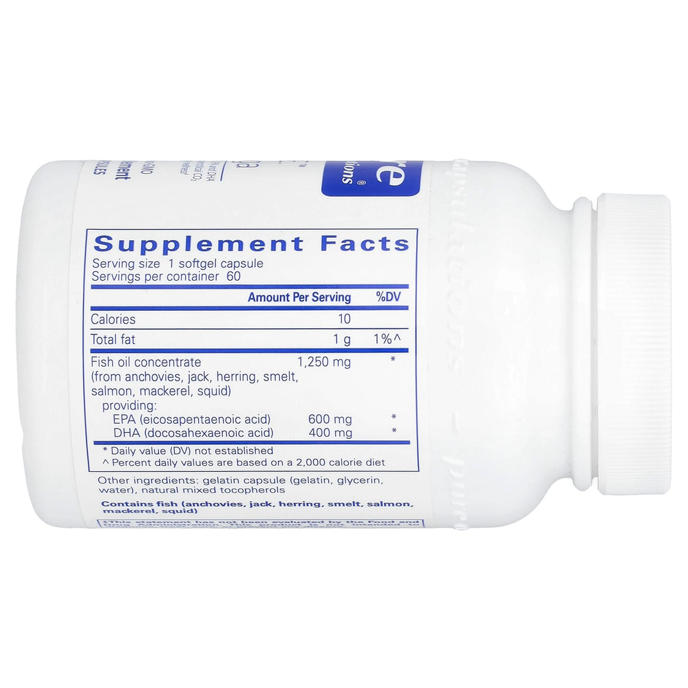 Pure Encapsulations, ONE ™ Omega, 60 мягких капсул