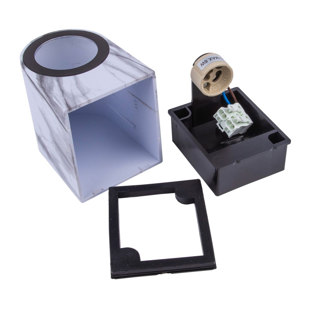 UUL-P51A 6W-GU10 IP65 MARBLE Светильник уличный. под лампу GU10. Архитектурный накладной. Цвет корпуса мрамор. TM Uniel