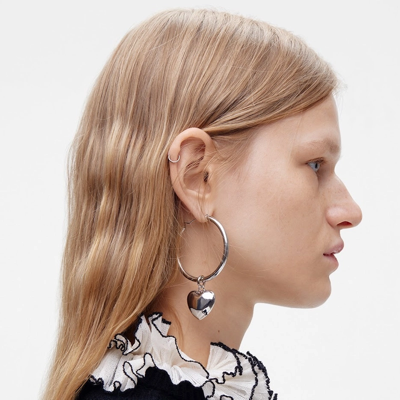 Серьги Двойной План