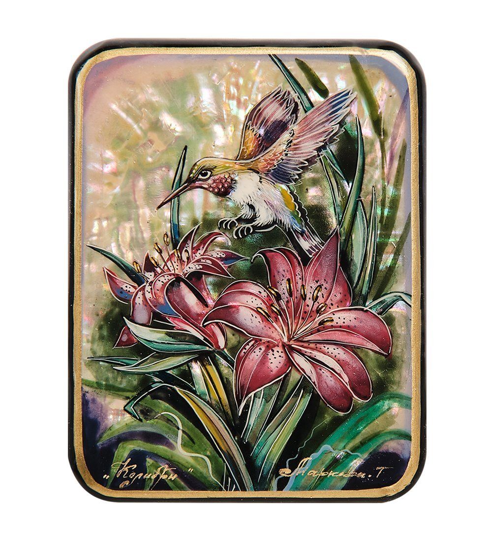 Народные промыслы ШК-55/149-A Шкатулка «Колибри» исп. Маркова